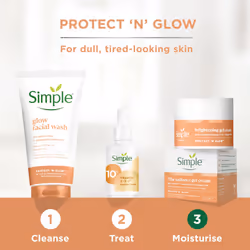 Protect 'N' Glow Brightening Gel Face Cream Facial Moisturiser With Antioxidant Vitamins C & E And Ginger Root For A Radiant Glow 50 ml