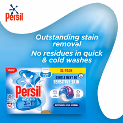 Persil XL 3 in 1 Washing Capsules Non Bio 36 Washes, 3 Pack
