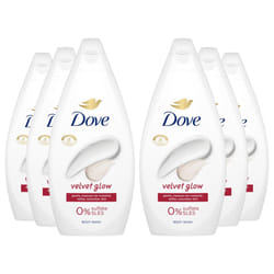 Dove Velvet Glow Body Wash 0% Sulfate SLES 450ml, 6pk