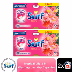 Surf 3in1 Laundry Detergent Tropical Lily 2 or 4pk - Buy 2