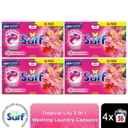 Surf 3in1 Laundry Detergent Tropical Lily 2 or 4pk - Buy 4
