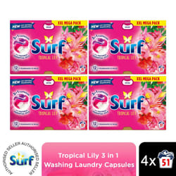 Surf 3in1 Laundry Detergent Tropical Lily 2 or 4pk - Buy 4
