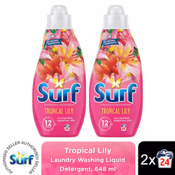 Surf Laundry Detergent Tropical Lily 648ml, 2or3pk - Buy 2