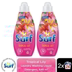 Surf Laundry Detergent Tropical Lily 648ml, 2or3pk - Buy 2