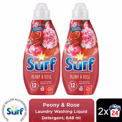 Surf Laundry Detergent Peony & Rose 648ml 2 or 4pk - Buy 2