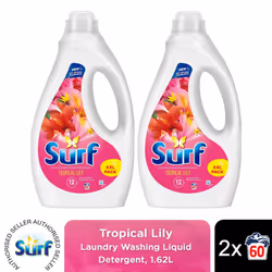 Surf Laundry Detergent Tropical Lily 1.62L, 2or3pk - Buy 2