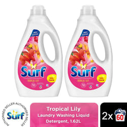 Surf Laundry Detergent Tropical Lily 1.62L, 2or3pk - Buy 2