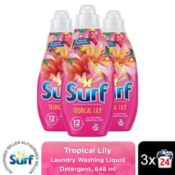 Surf Laundry Detergent Tropical Lily 648ml, 2or3pk - Buy 3