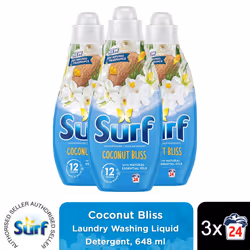 Surf Laundry Detergent Coconut Bliss 648ml, 2or3pk - Buy 3