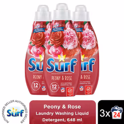 Surf Laundry Detergent Peony & Rose 648ml 2 or 4pk - Buy 3