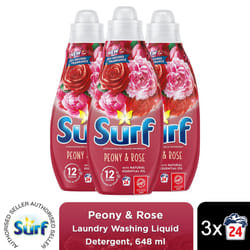 Surf Laundry Detergent Peony & Rose 648ml 2 or 4pk - Buy 3