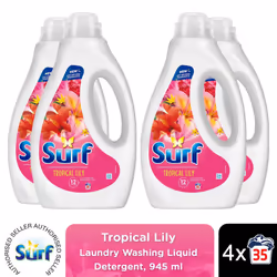 Surf Laundry Detergent Tropical Lily 945ml, 2or4pk - Buy 4