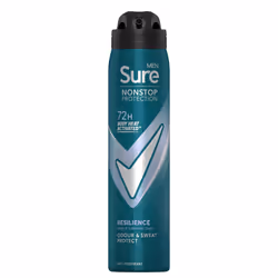 Sure Men Resilience Deodorant Spray with 72H Nonstop Protection 250ml, 6 Pack