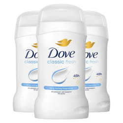 Dove Women Classic Fresh Anti-Perspirant Deo Stick w/ 48H Protection 50ml, 3 Pk
