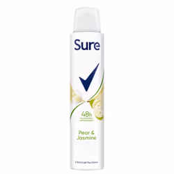 Sure Women Deodorant Spray Pear & Jasmine with 48Hrs Protection 200ml, 6 Pack