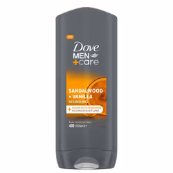 Dove Men+Care 3 in 1 Body, Face & Hair Wash Sandalwood + Vanilla 400ml, 6 Pack