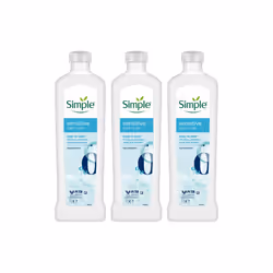 3x Simple Kind to Skin Sensitive Bath Soak Hypoallergenic for All Skin Types, 1L