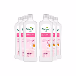 6x Simple Kind to Skin Nourishing Bath Soak w/ Chamomile Oil Sensitive Skin, 1L