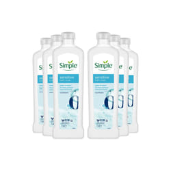 6x Simple Kind to Skin Sensitive Bath Soak Hypoallergenic for All Skin Types, 1L
