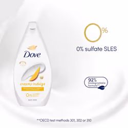 Dove Body Wash Creamy Indulge 450ml, 3 or 6Pk - Dove Body Wash Creamy Indulge Moisturising Shower Gel 450ml, 3Pk