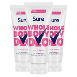 Sure Fresh Citrus Whole Body Deodorant Stick Aluminium Free 50ml, 3 Pack