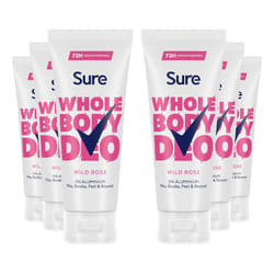 Sure Fresh Citrus Whole Body Deodorant Stick Aluminium Free 50ml, 6 Pack