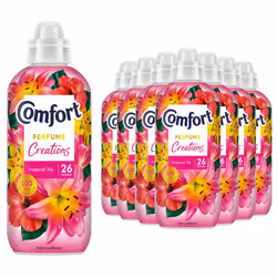 Comfort Fabric Conditioner Tropical Lily, 26W 780ml, 8 Pack