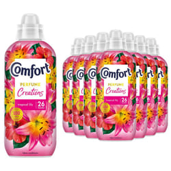 Comfort Fabric Conditioner Tropical Lily, 26W 780ml, 8 Pack