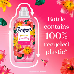Comfort Fabric Conditioner Tropical Lily, 26W 780ml, 8 Pack