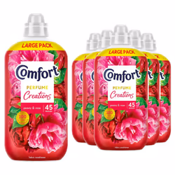 Comfort Fabric Conditioner Peony&Rose, 45Washes 1.35L, 6 Pack