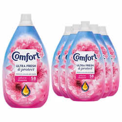 Comfort Ultra Fresh Fabric Conditioner Sakura Dreams, 58W 870ml, 6 Pk