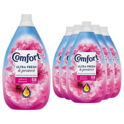 Comfort Ultra Fresh Fabric Conditioner Sakura Dreams, 58W 870ml, 6 Pk