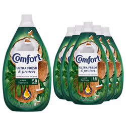 Comfort Ultra Fresh Fabric Conditioner Coco Fantasy, 58W 870ml, 6 Pk