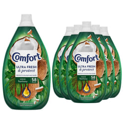 Comfort Ultra Fresh Fabric Conditioner Coco Fantasy, 58W 870ml, 6 Pk