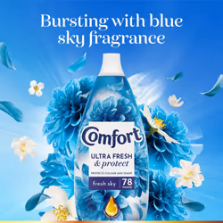 Comfort Ultra Fresh Fabric Conditioner Fresh Sky, 78W 1.17L, 6 Pack