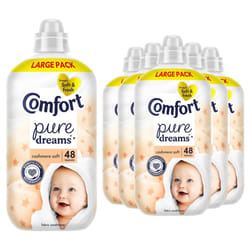 Comfort Fabric Conditioner Cashmere Soft, 48 Washes 1.44 L, 6 Pack