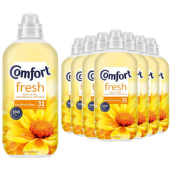 Comfort Fresh Sunshiny Days Liquid Fabric Conditioner 31W 930ml, 8 Pk