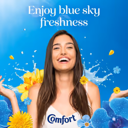 Comfort Fresh Blue Skies Liquid Fabric Conditioner 52W 1.56L, 6 Pack