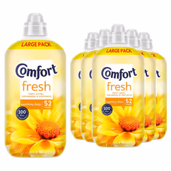 Comfort Fresh Sunshiny Days Liquid Fabric Conditioner 52W 1.56L, 6 Pk