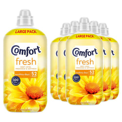 Comfort Fresh Sunshiny Days Liquid Fabric Conditioner 52W 1.56L, 6 Pk