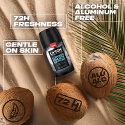Lynx Lower Body Spray Coconut + Sandalwood 72Hrs of Freshness 100ml, 3 Pack