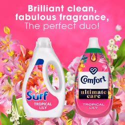 Surf XXXL Laundry Washing Detergent Tropical Lily 95W, 2.565L, 4 Pk