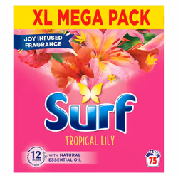 Surf XL Mega Pack Tropical Lily Laundry Washing Powder 75 W, 3.75 kg