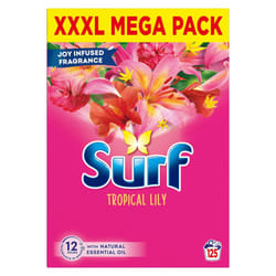 Surf XXXL Mega Pack Tropical Lily Laundry Washing Powder 125 W,6.25 kg