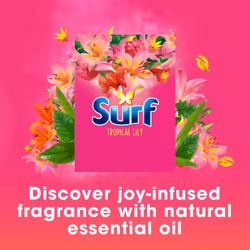 Surf XXXL Mega Pack Tropical Lily Laundry Washing Powder 125 W,6.25 kg