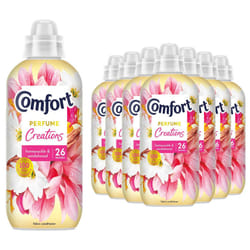 Comfort Fabric Conditioner Honeysuckle & Sandalwood, 26W 780ml, 8 Pk