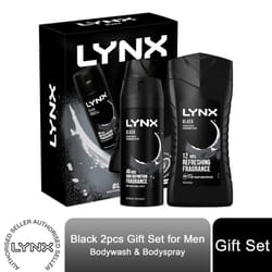 Lynx Black 2pcs Bath & Body Gift Set For Men - Buy 1