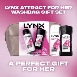 Attract for Her bodywash & body spray Washbag, 2 piece Gift Set perfect for her daily routine