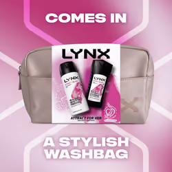 Attract for Her bodywash & body spray Washbag, 2 piece Gift Set perfect for her daily routine