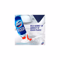 Power Foam Arctic Fresh bleach-free toilet & bathroom cleaner upside down spray - Eliminates 99.99%* of germs - 450 ml